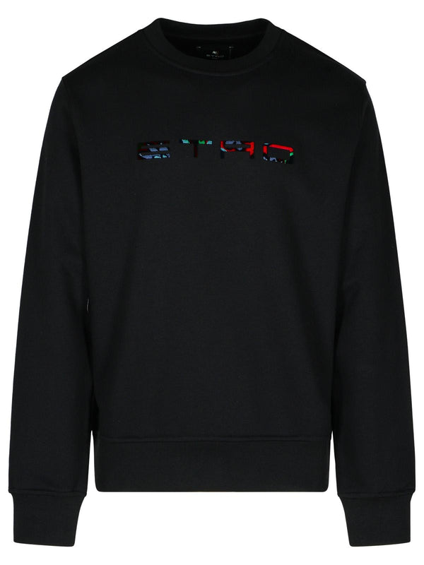 Etro Black Cotton Blend Sweatshirt