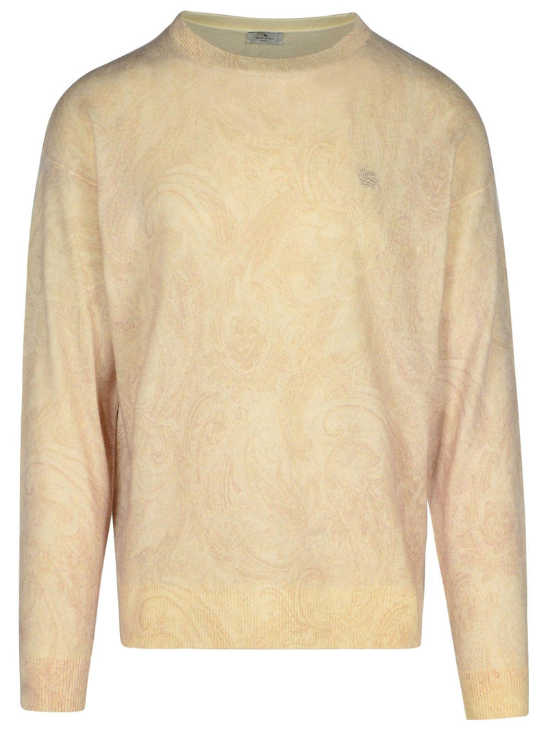 Etro Suéter de lana marfil Etro 'PAISLEY' para hombre - World Class Fashion