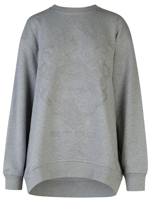 Etro Grey Cotton Sweatshirt