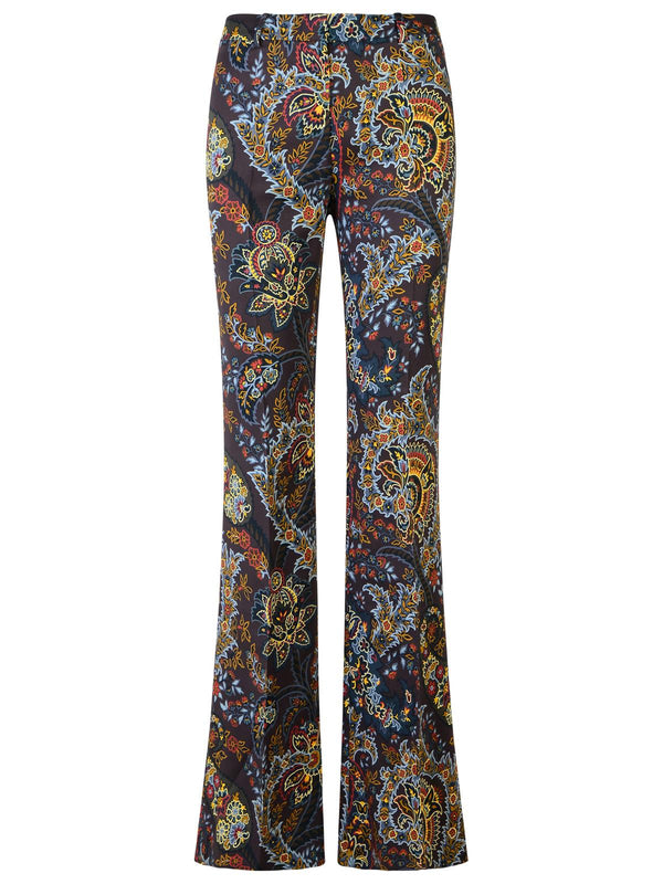 Etro Brown Viscose Trousers