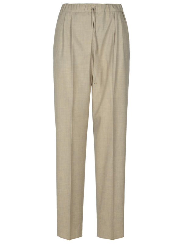 Max Mara 'garbo' Beige Cashmere Pants