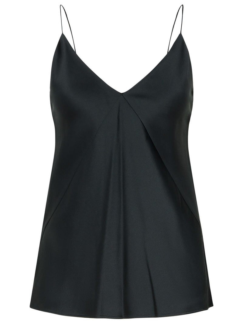 Max Mara Max Mara Metello Black Silk Top - World Class Fashion