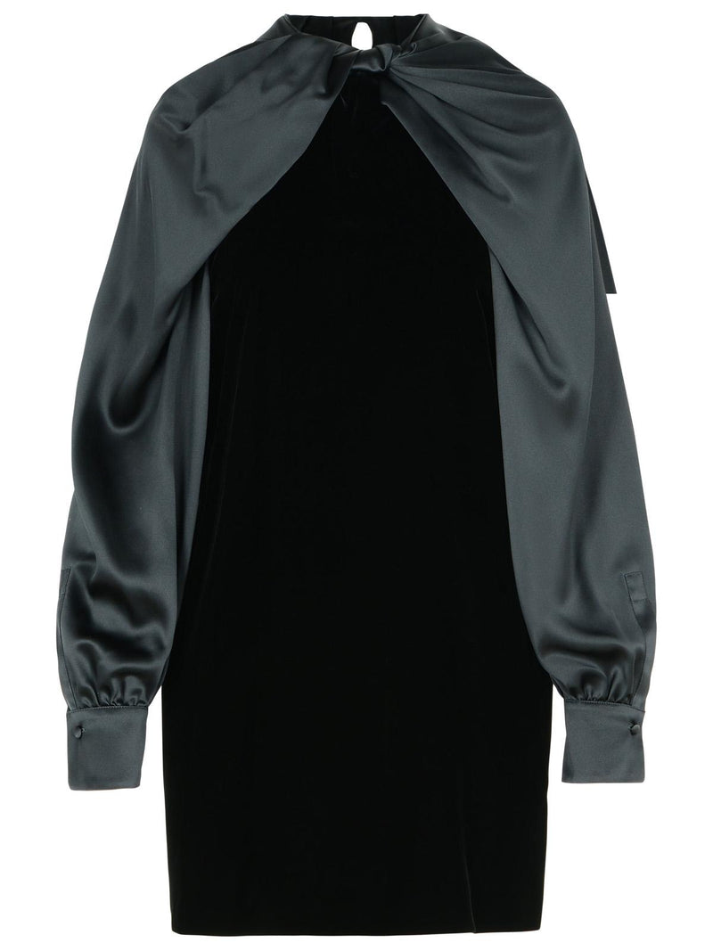 Max Mara Max Mara ZARELIA Vestido de seda negro - World Class Fashion