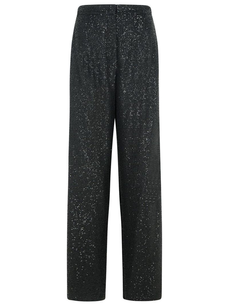 Max Mara Pantalones Max Mara NAVIGLI negros de mezcla de viscosa - World Class Fashion