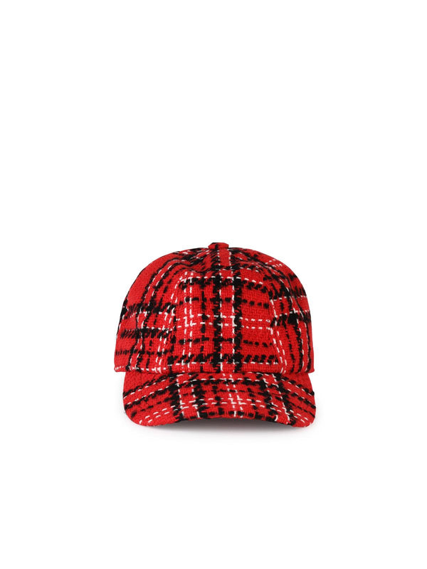 Msgm Red Cotton Blend Cap