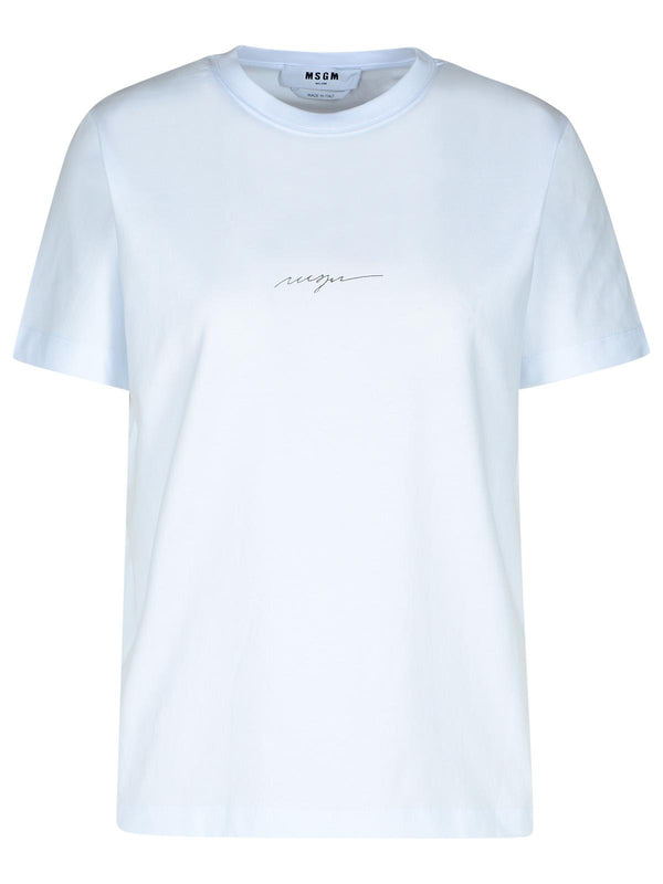 Msgm White Cotton T-shirt