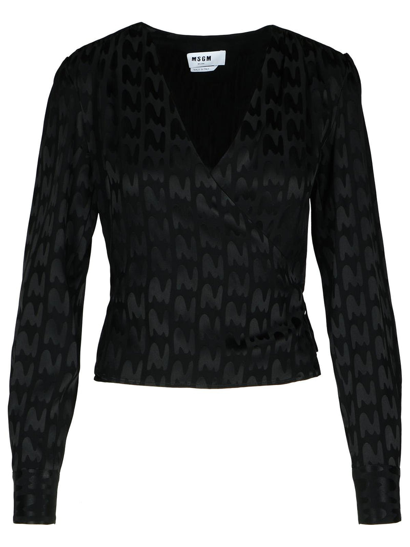 Msgm Msgm Viscose Blend Blouse Black Women - World Class Fashion