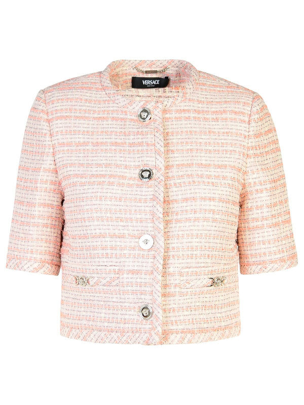 Versace Pink Cotton Blend Jacket