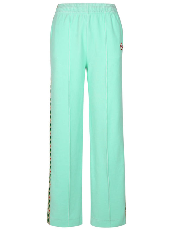 Casablanca 'jogger' Light Green Cotton Blend Pants