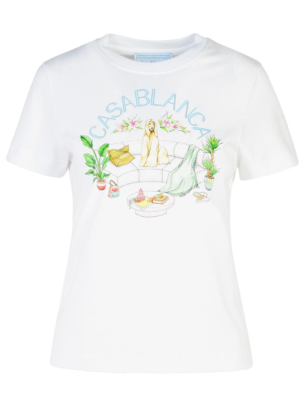 Casablanca White Cotton T-shirt