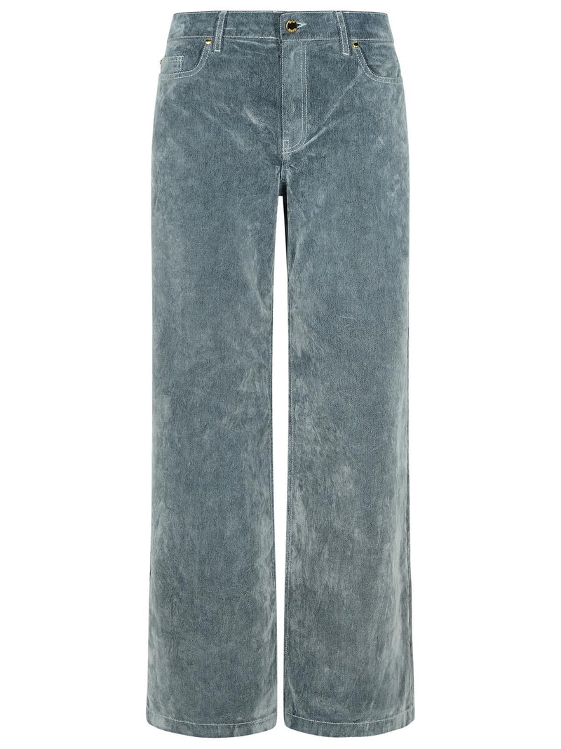 Casablanca Casablanca Light Blue Cotton Blend Women Jeans - World Class Fashion