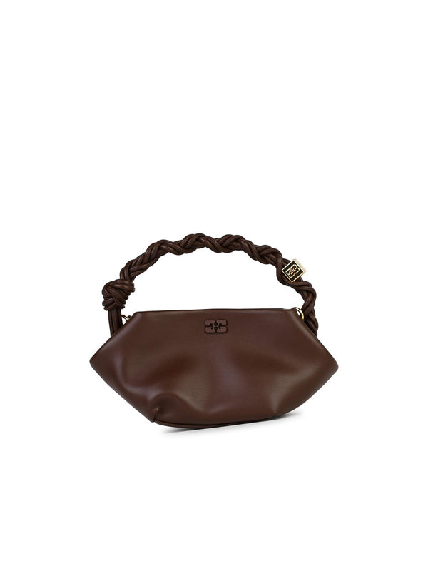 Ganni 'bou' Mini Bag In Brown Leather