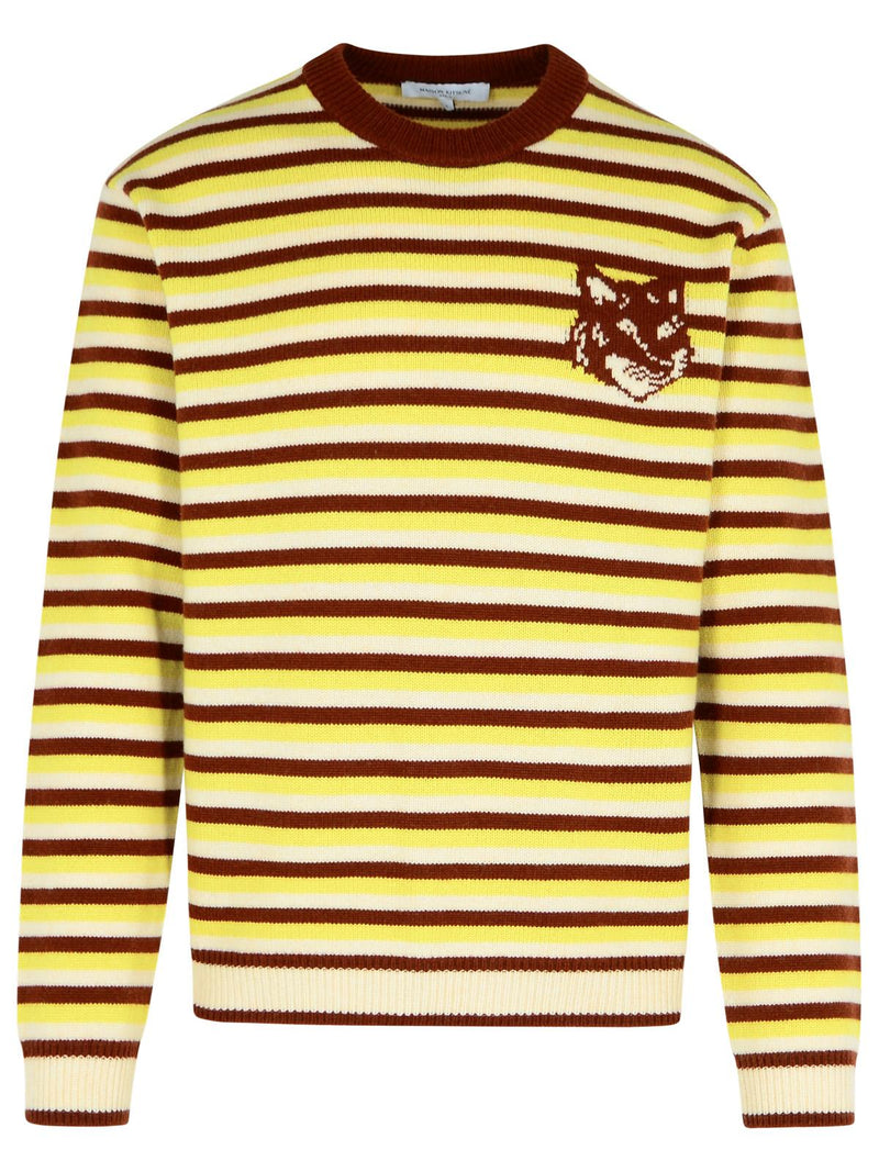 Maison Kitsuné Suéter Multicolor de Lana Maison Kitsuné - World Class Fashion