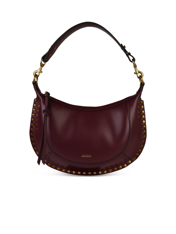 Isabel Marant 'naoko' Burgundy Leather Crossbody Bag