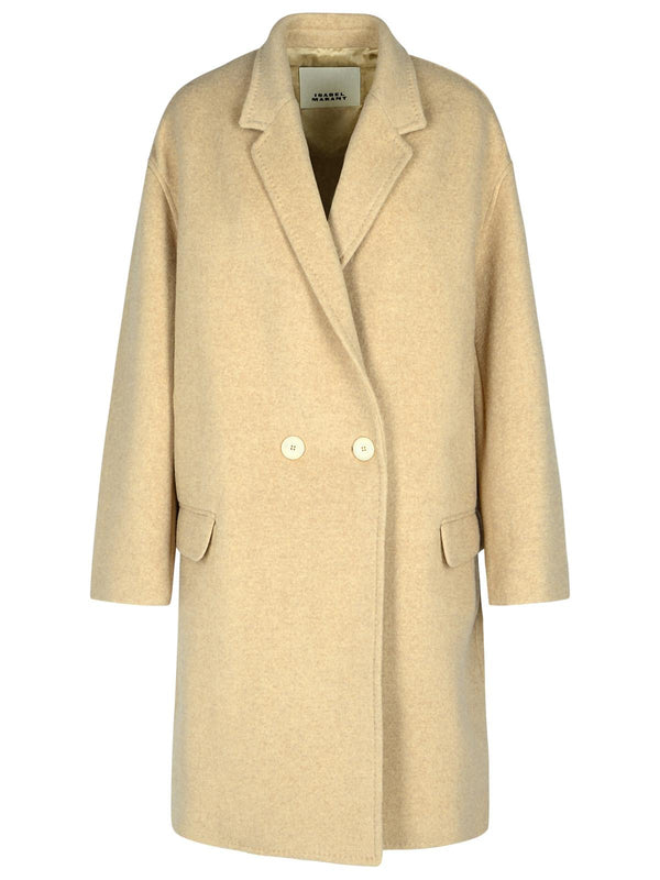 Isabel Marant Efegozi' Beige Cotton Coat