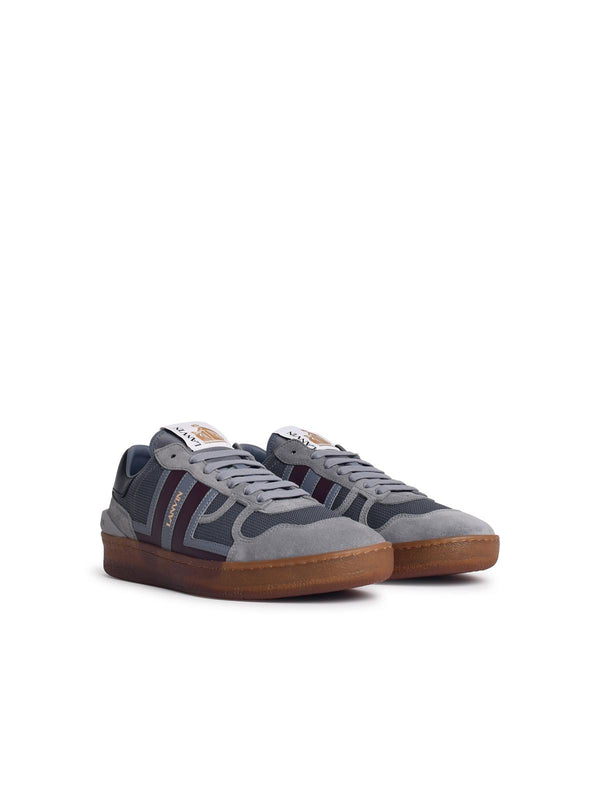 Lanvin 'clay' Grey Leather Blend Sneakers