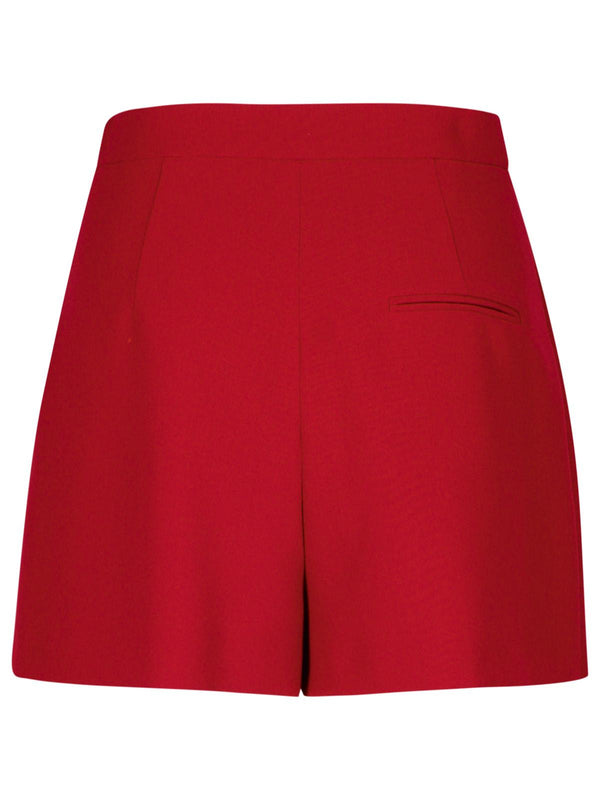 Moschino Burgundy Polyester Blend Shorts