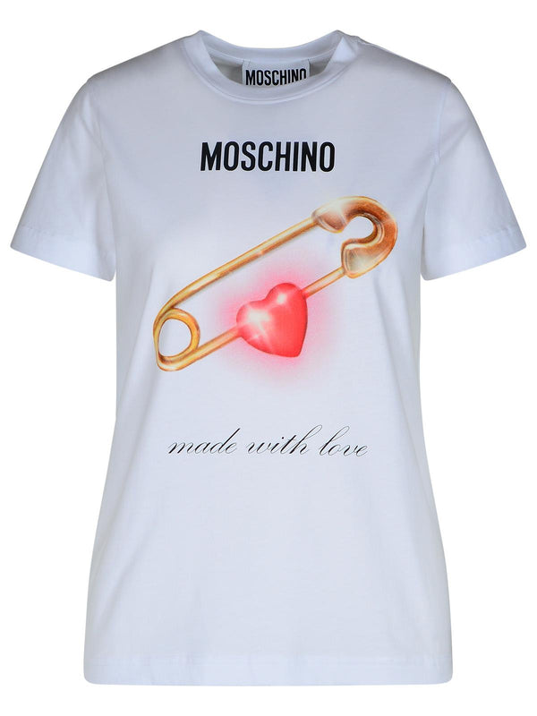 Moschino White Cotton T-shirt