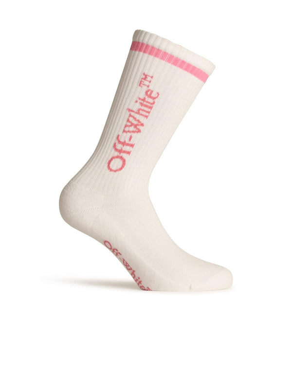 Off-white White Cotton Blend Socks