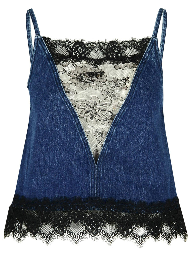 Off-white Off-white 20'S Blue Denim Top Women - World Class Fashion
