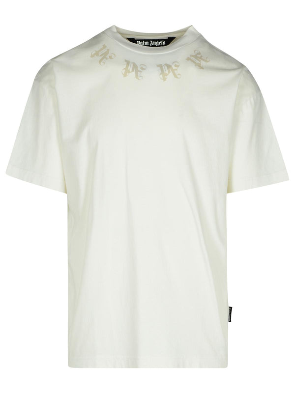 Palm Angels White Cotton T-shirt