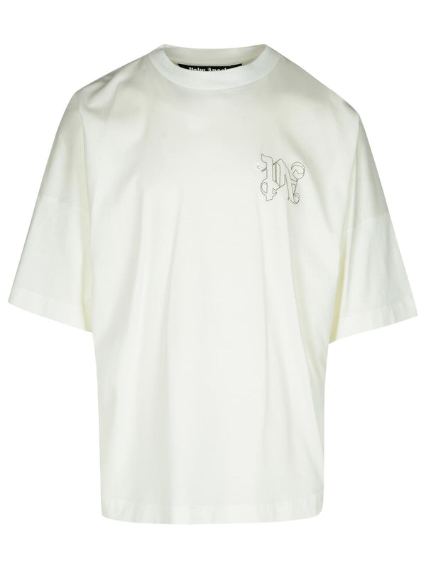 Palm Angels White Cotton T-shirt