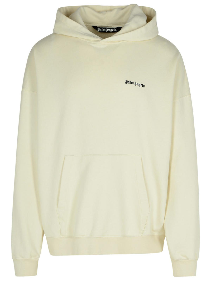 Palm Angels Palm Angels Cotton Sweatshirt Cream Men - World Class Fashion