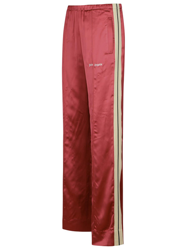 Palm Angels 'jogger' Red Viscose Pants