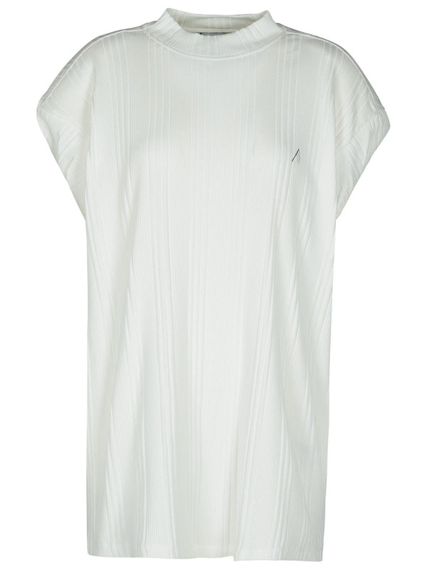 The Attico 'laurie' White Cotton T-shirt