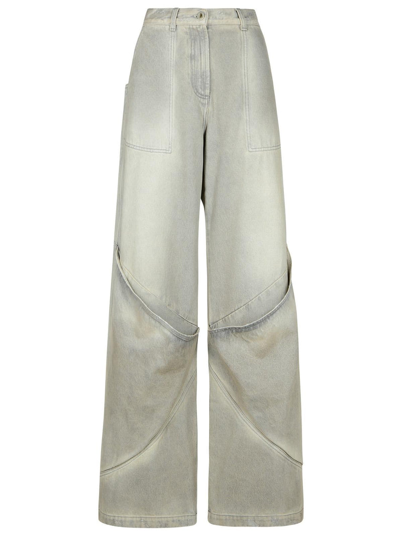 The Attico The Attico Gray Cotton Jeans Women - World Class Fashion
