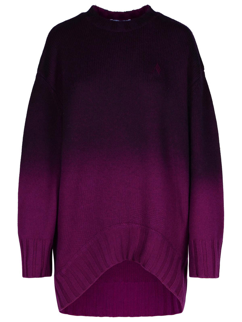 The Attico Minivestido The Attico de mezcla de lana morado - World Class Fashion