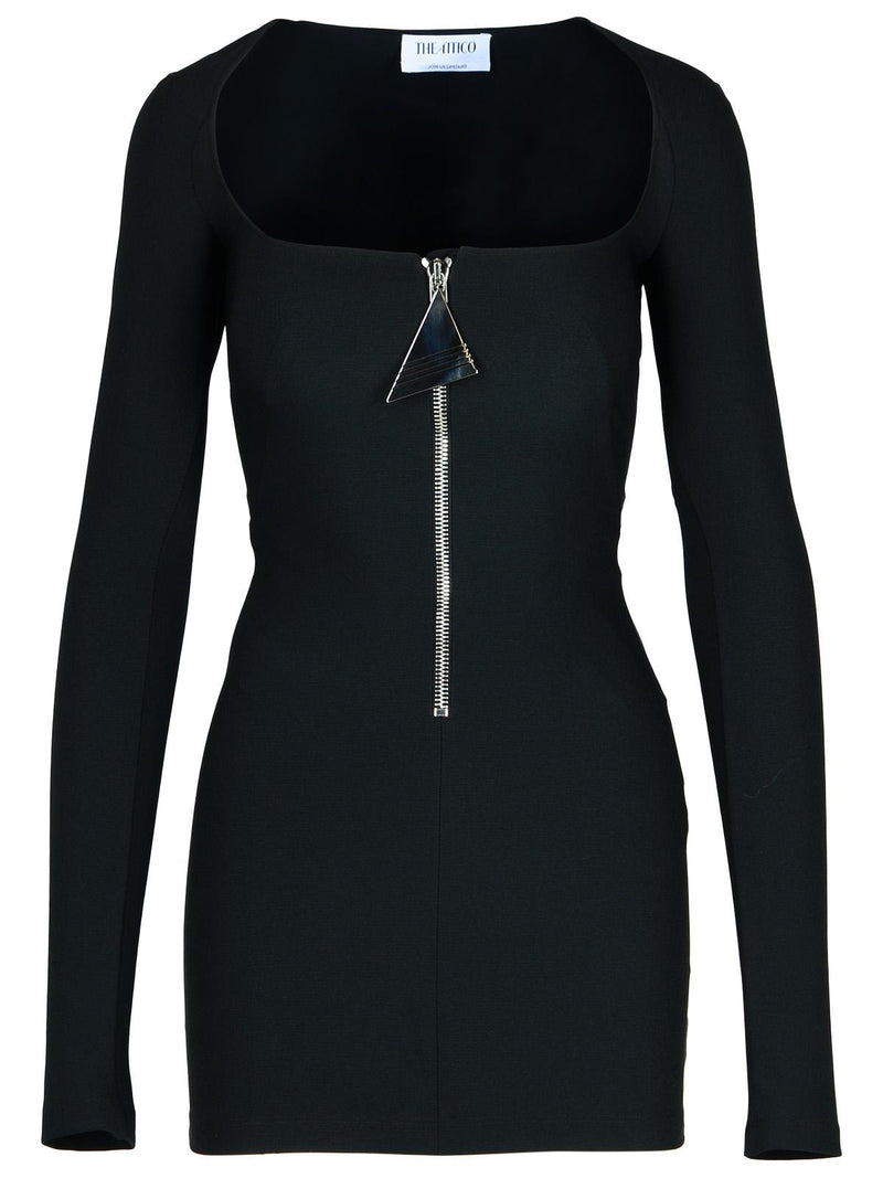 The Attico Vestido The Attico de mezcla de poliéster negro para mujer - World Class Fashion