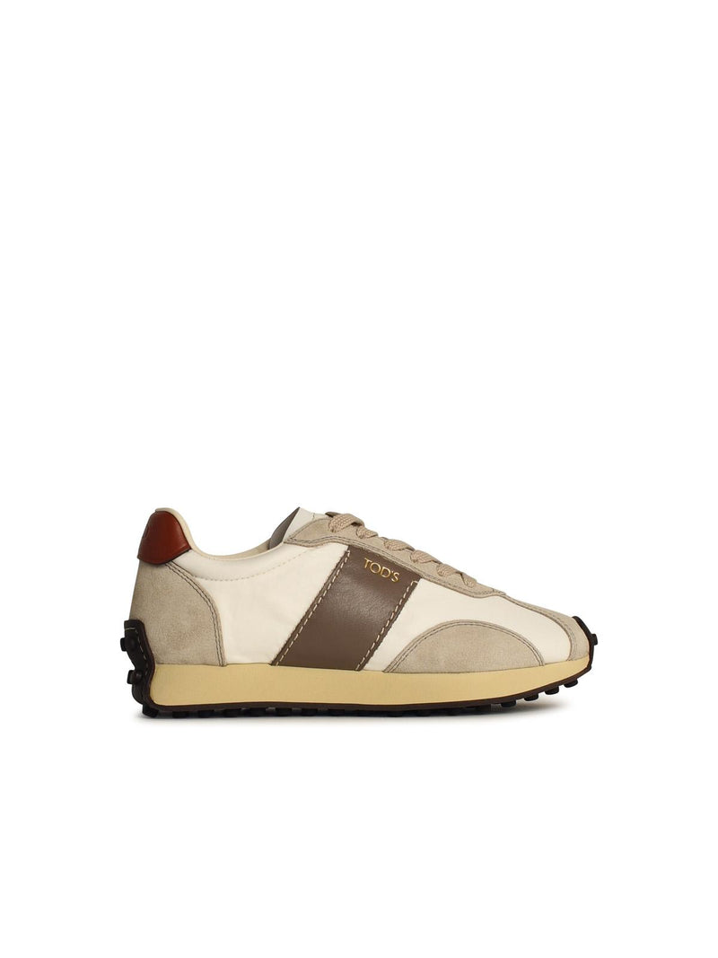 Tod’s Zapatillas Tod's T Vintage Beige de mezcla de piel para mujer - World Class Fashion