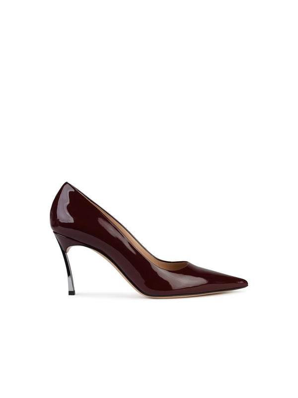 Casadei Superblade' Burgundy Shiny Leather Pumps