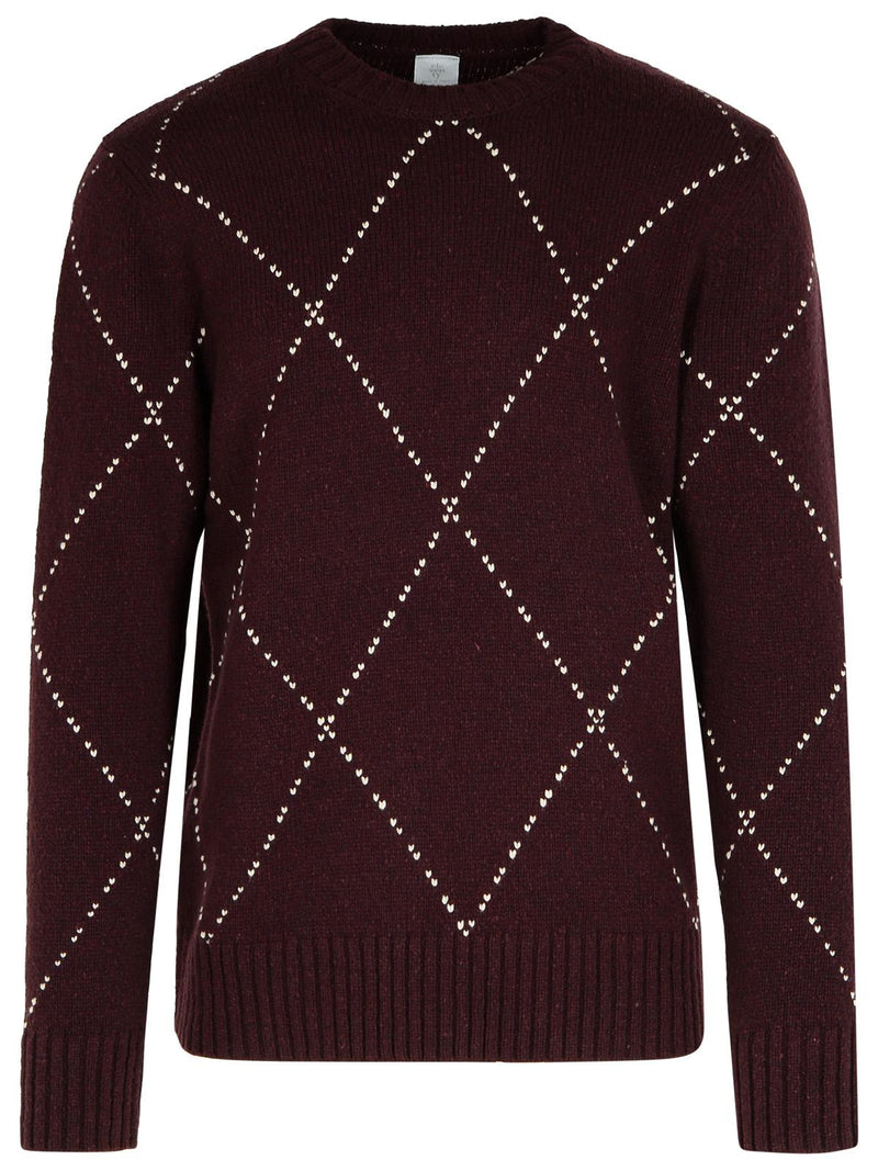 Eleventy Eleventy Bardeaux Wool Sweater Bordeaux - World Class Fashion