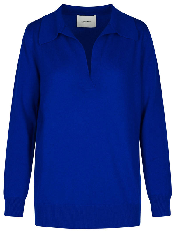 Lisa Yang 'josephine' Blue Cashmere Sweater