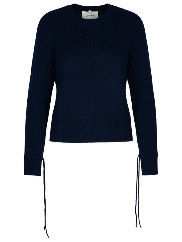 Lisa Yang 'zora' Navy Cashmere Sweater