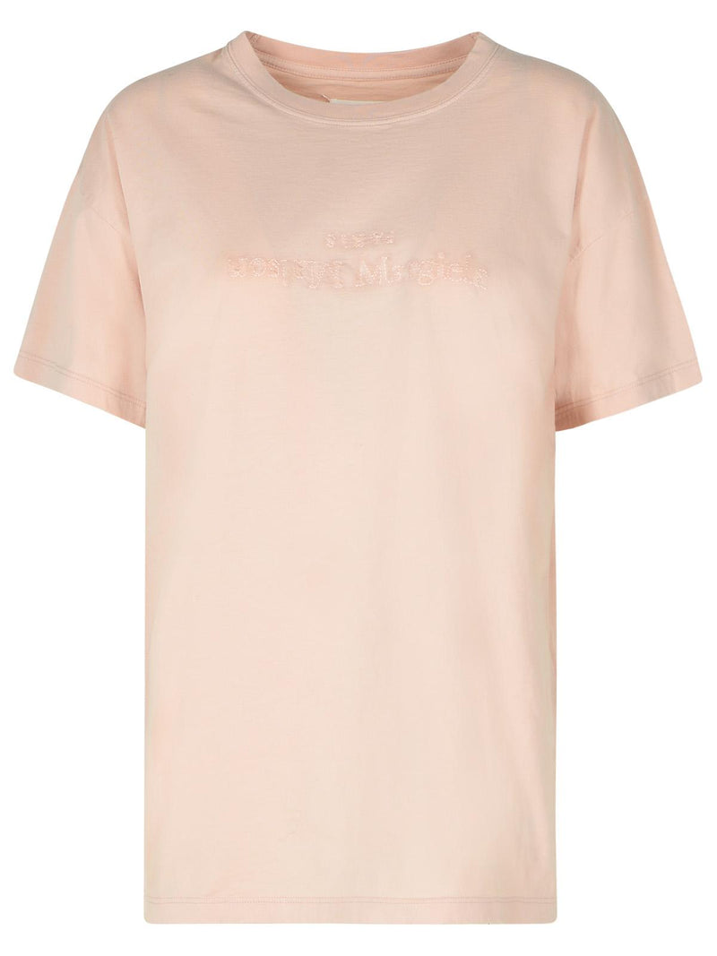 Maison Margiela Maison Margiela Nude Cotton Polo Shirt Women - World Class Fashion