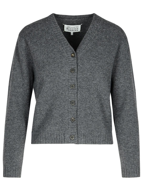 Maison Margiela Grey Wool Cardigan