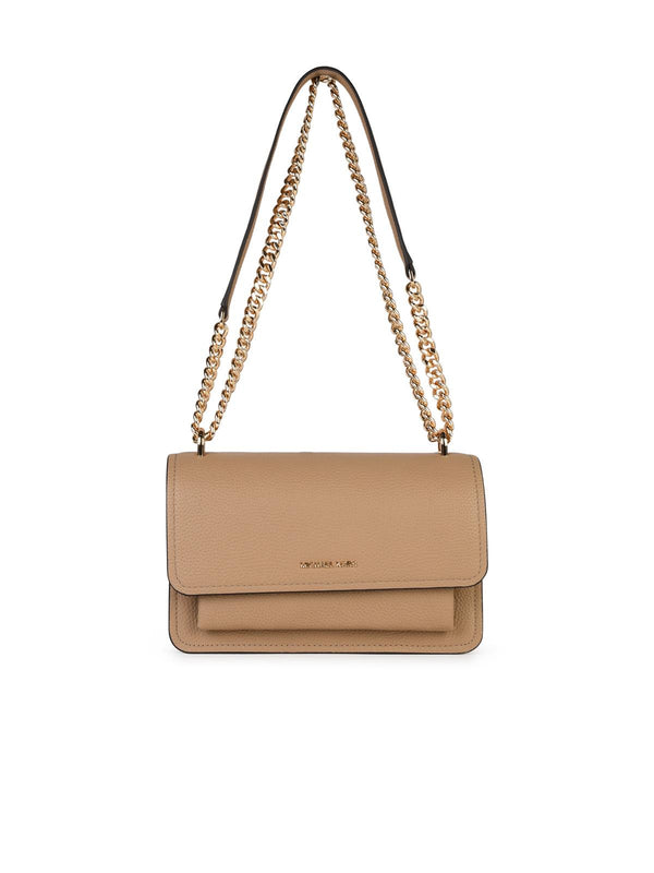 Michael Michael Kors 'claire' Beige Leather Crossbody Bag