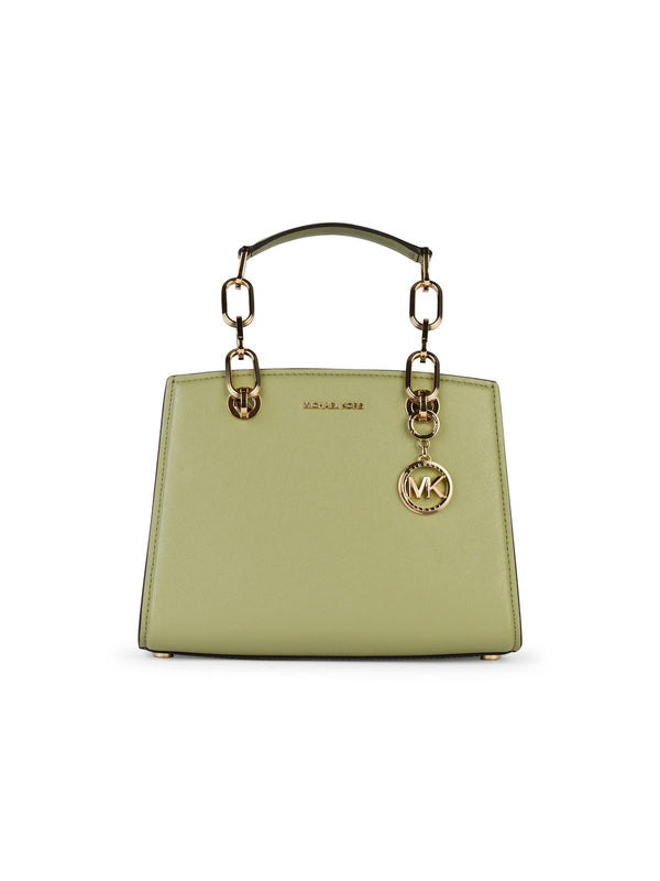 Michael Michael Kors 'cynthia' Small Green Leather Bag