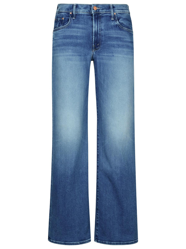 Mother 'mid Rise' Blue Cotton Blend Jeans