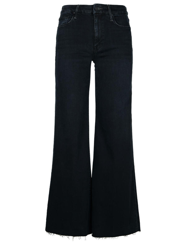 Mother 'roller' Navy Cotton Blend Jeans