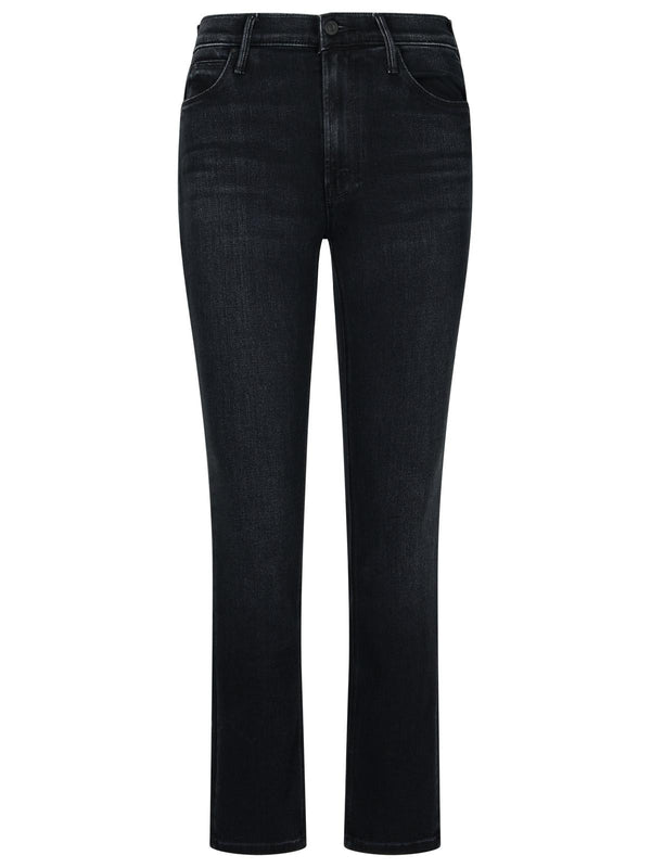 Mother 'mid Rise' Navy Cotton Blend Jeans