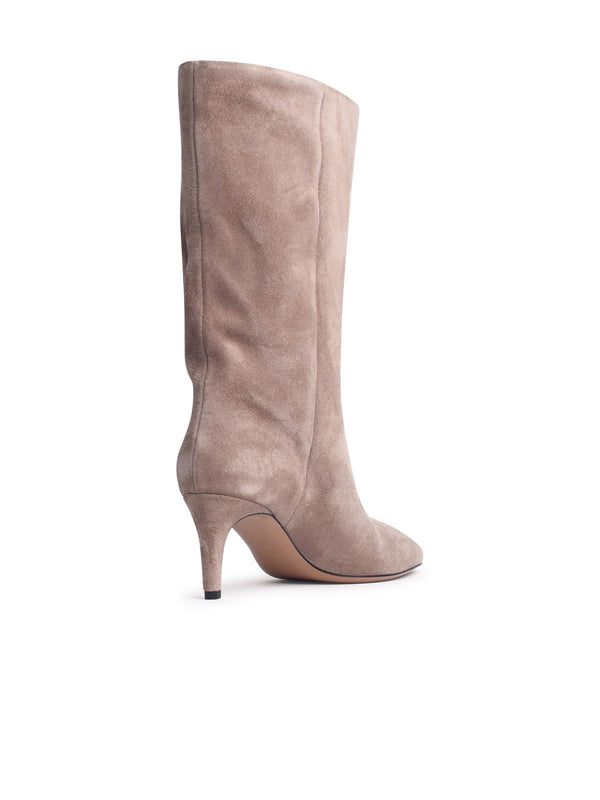 Paris Texas 'stiletto' Beige Suede Boots