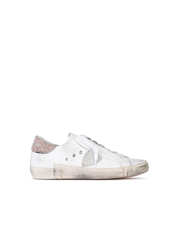 Philippe Model 'prsx' White Leather Sneakers