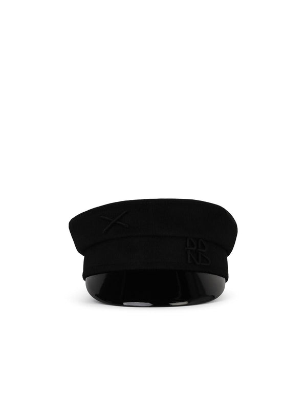 Ruslan Baginskiy 'baker Boy' Black Wool Hat