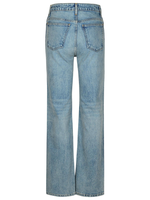 Khaite Danielle Jeans In A High Rise Cotton Blend