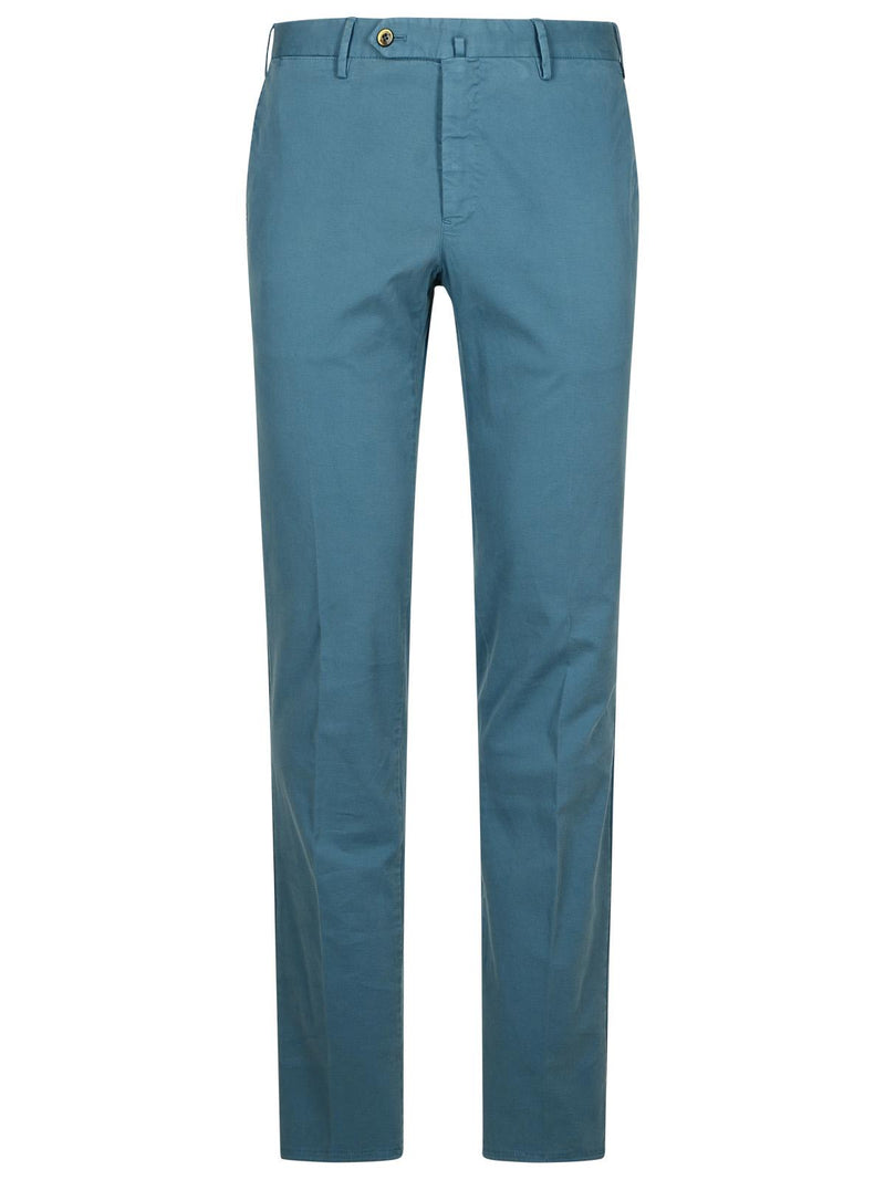 Pt01 Pt01 Light Blue Cotton Blend Men Trousers - World Class Fashion