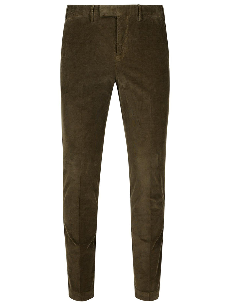 Pt01 Pt01 MASTER Brown Cotton Pants - World Class Fashion